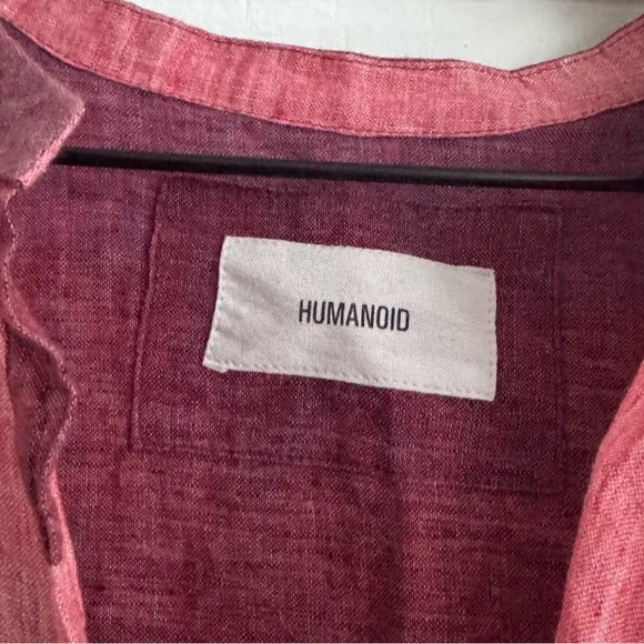 Humanoid Oversized Linen Striped Dress  Made in Romania - Picture 8 of 9